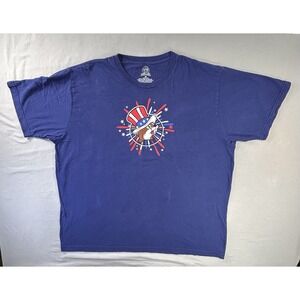 Buc-ees Fourth Of July 2024 T-shirt Men's 2X Home Of The Beaver Freedom